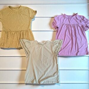 Girls Size 12 Nice Group Of Short Sleeve Tops - Excellent Condition